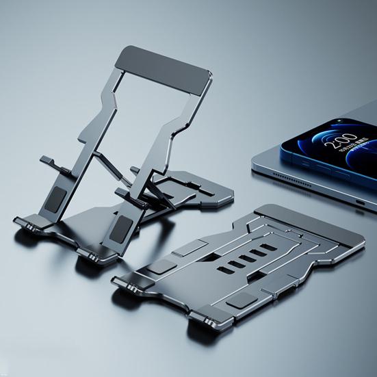 T612 Phone Stand Foldable Anti-slip Aluminum Alloy Portable Multifunctional Desktop Phone Tablet Bracket for Home