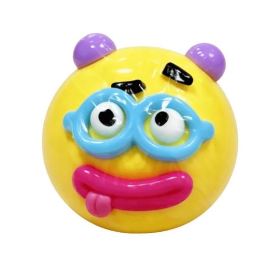 

Cartoon Face Stress Ball Anxiety Relieving Moldable Dog Face Squeeze Toy Slow Rising Soft Stretchy Hand Relaxing Sensory Fidget Toy жёлтый