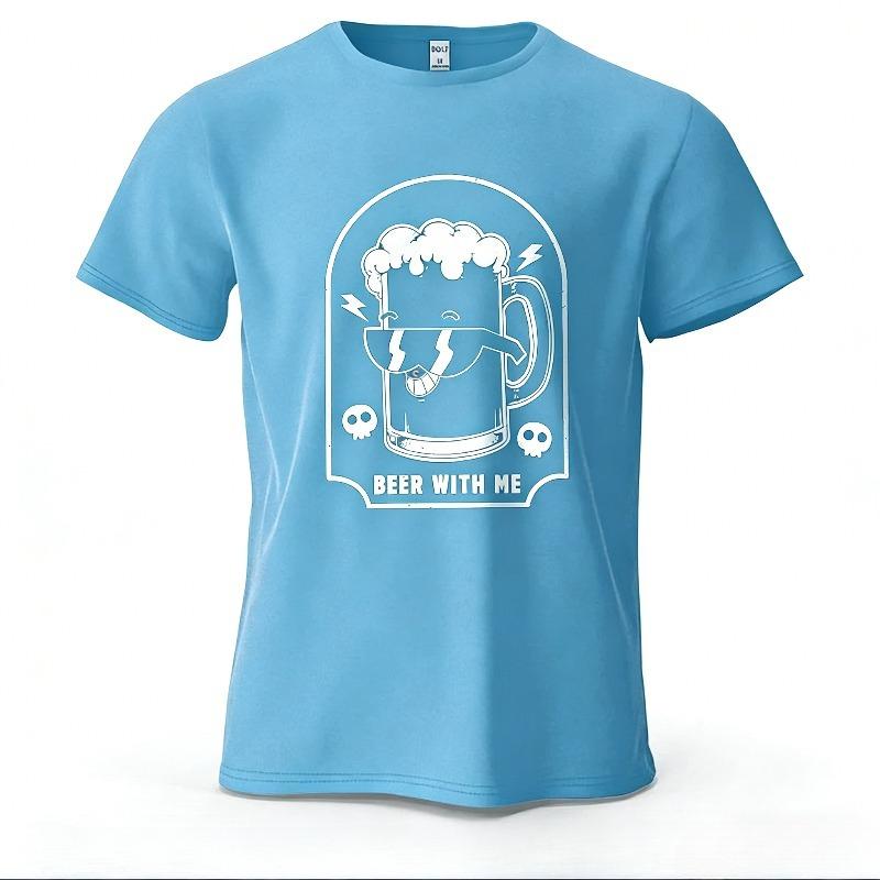 

Men T-Shirt 100% Cotton Oversized Tees Surmmer Tops Casual Streetwear Casual Loose Fit Hip Hop Breathable Loose Vintage Stylish 2XL