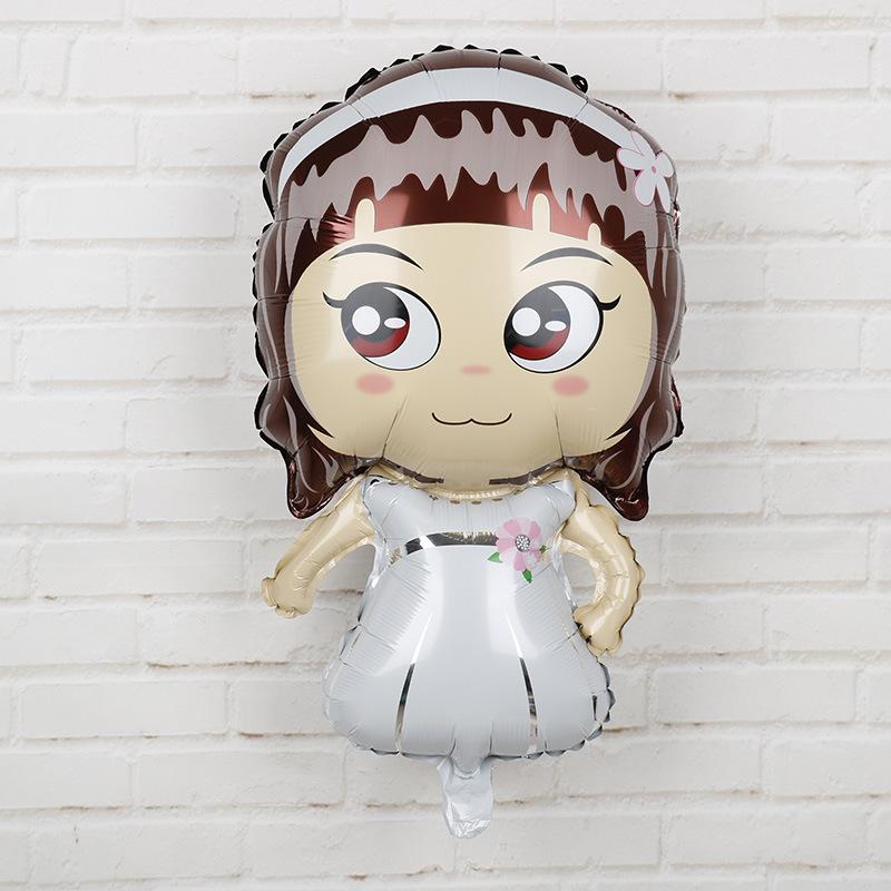 2 τεμ Γαμπρός Νύφη Νυφικό Φόρεμα Μπαλόνι Φόιλ Διακόσμηση Γάμου Μπαλόνια Φόιλ Μπαλόνι Αλουμινίου Για Διακόσμηση Μπαλονιών Γάμου