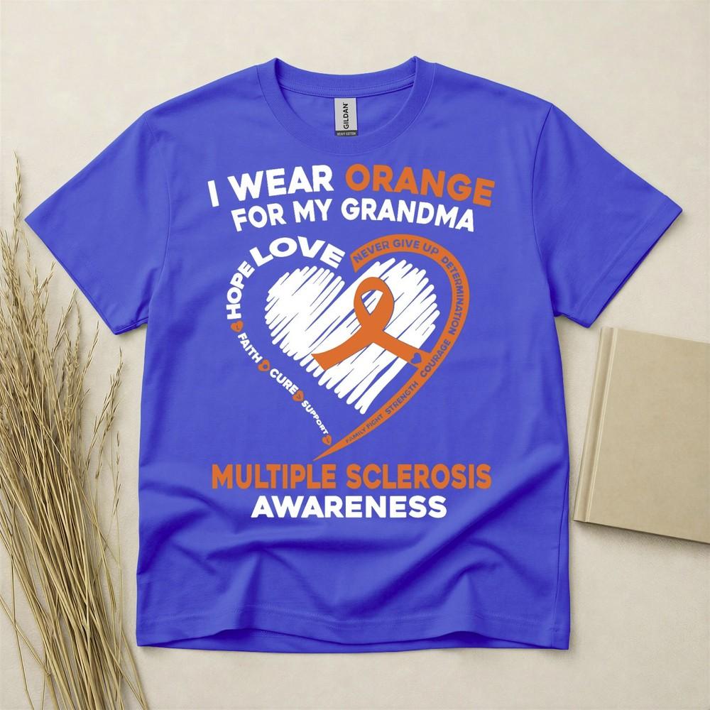 Multiple Sclerosis T Shirt Ms T Shirt Awareness Tee Support Illness Shirt Ribbon