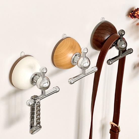 Suction Cup Hook Strong Hold Mold Resistant Hook No Drill Reusable Holder for Bathroom Towels Wet