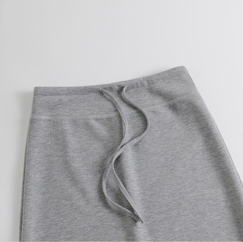 Autumn 2026 Casual Drawstring High Waist Slimming Slit Pencil Skirt