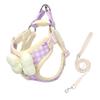Reflective Vest-Style Dog Harness & Leash for Small Breeds