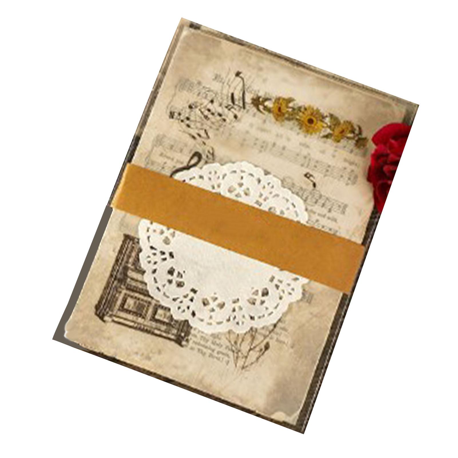 

26 листов винтажной скрапбукинговой бумаги для DIY ручной работы, изысканная декоративная крафт-бумага для арт-журналинга