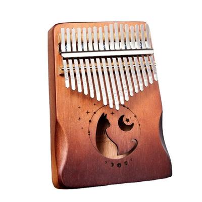 17 Keys Kalimba Thumb Piano Solid Wood Veneer Keyboard Musical Instrument Kalimba Finger Piano Christmas Gift for Music Lovers