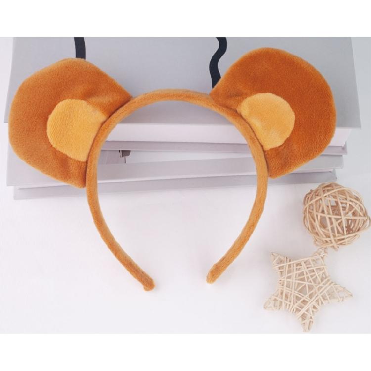 Monkey Ear Heandband Monkey Tail Bowtie Kids Animal Cosplay Costume for Boy Girl