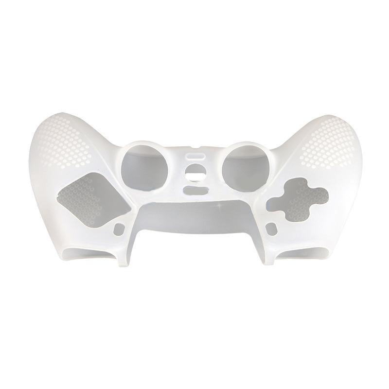 1 Stück Rutschfeste Silikonhülle Skin für PS5 Controller Weiche Hülle Mit Anti-Rutsch-Punkten Daumenstick für Dualsense