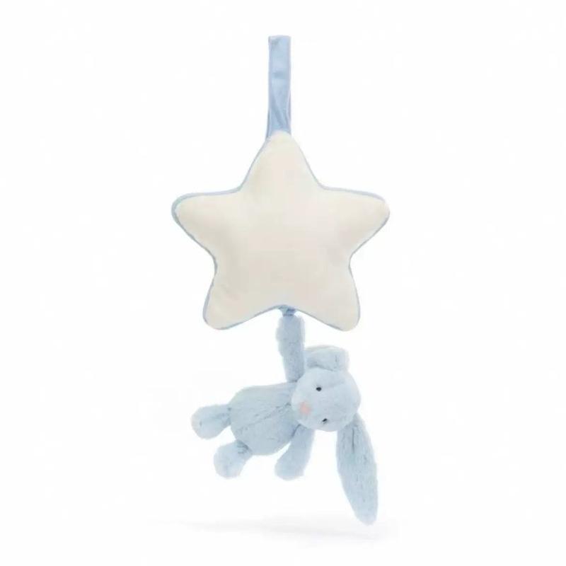 Cute Ring The Bell Five Pointed Star Shape Bear Rabbit Plush Doll Hanging Toys Bed Decorative Pendant Car Interior Surprise Gifts