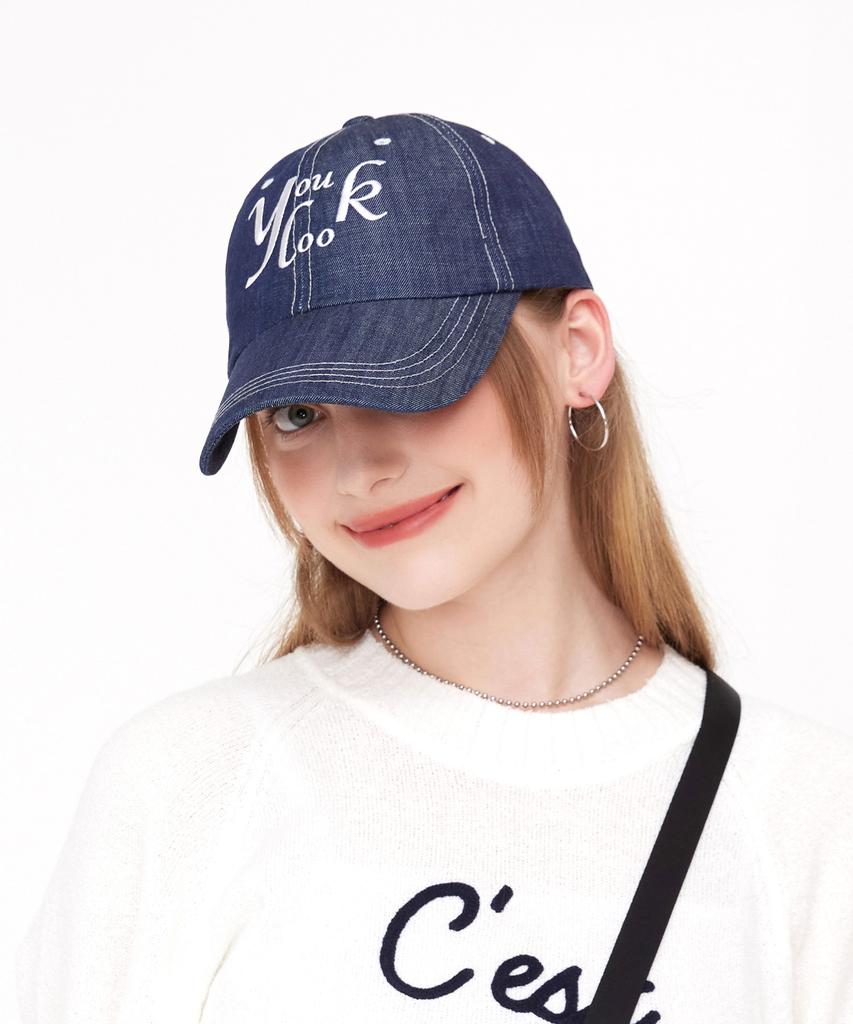 ULUK Ulk Embroidered Denim Ball Cap