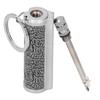 Cigarette Lighter Matchstick Kerosene Lighter Waterproof Lighter Outdoor Vintage Key ChainGray