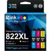 E-Z Ink Pro 822XL 822 Ink Cartridges High Yield Remanufactured Replacement for Epson 822 822 XL T822 Ink Cartridges Combo Pack To Work with Workforce