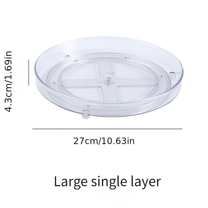 1pc rotating cosmetics storage box dressing table desktop transparent lipstick perfume skin care product storage rack