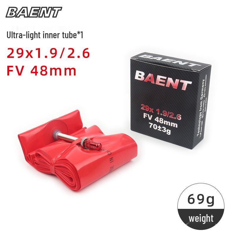 BAENT Ultralight 700C Road Bike Tube 20x1 (1-1/8), Wear-Resistant, Lightweight, Durable, Presta Valve F/V60