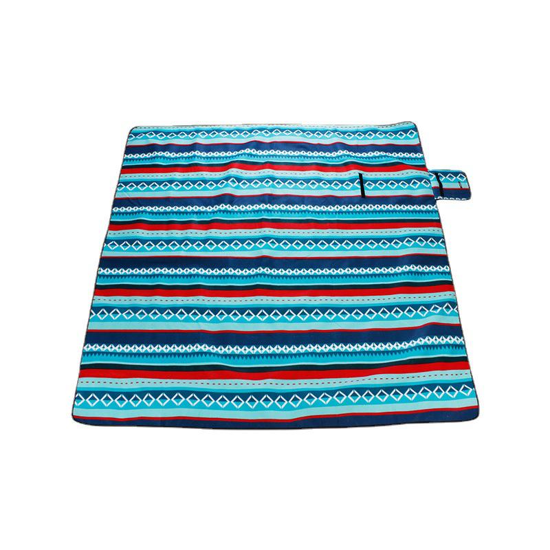 Ethnic Style Waterproof Suede Picnic & Camping Mat with Aluminum Foil Moisture Barrier