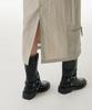 Musinsa Standard Woman Women'S Nylon Ripstop Utility Banding Long Skirt [Light Beige]