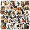 50 Scary Halloween Waterproof Graffiti Stickers: Decorative & Creative Stickers for Water Bottles