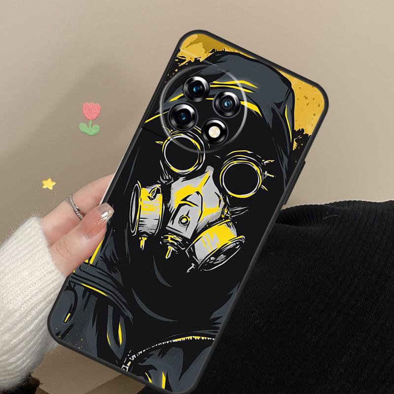 Skull Gas Mask Cover For OnePlus Nord CE 4 2 3 Lite N20 N30 9 10 Pro 8T 9RT 10T 10R 12R 13R 11 12 13 Case