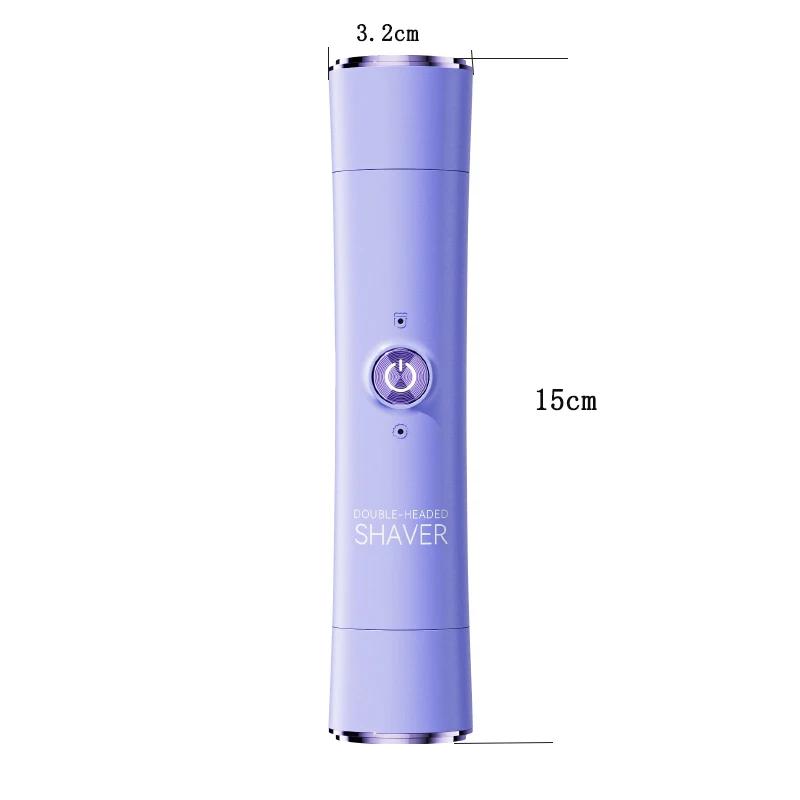 1Pc Electric Shaver for Woman Double Head Dual Purpose Female Razor Body Epilator Leg Underarm Bikini Electric Hair Remover Trimmer