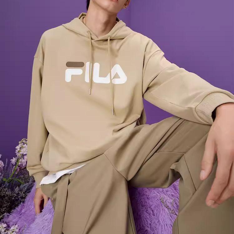 New FILA Sweatshirt Unisex Earth Yellow Khaki F51U238298FLK