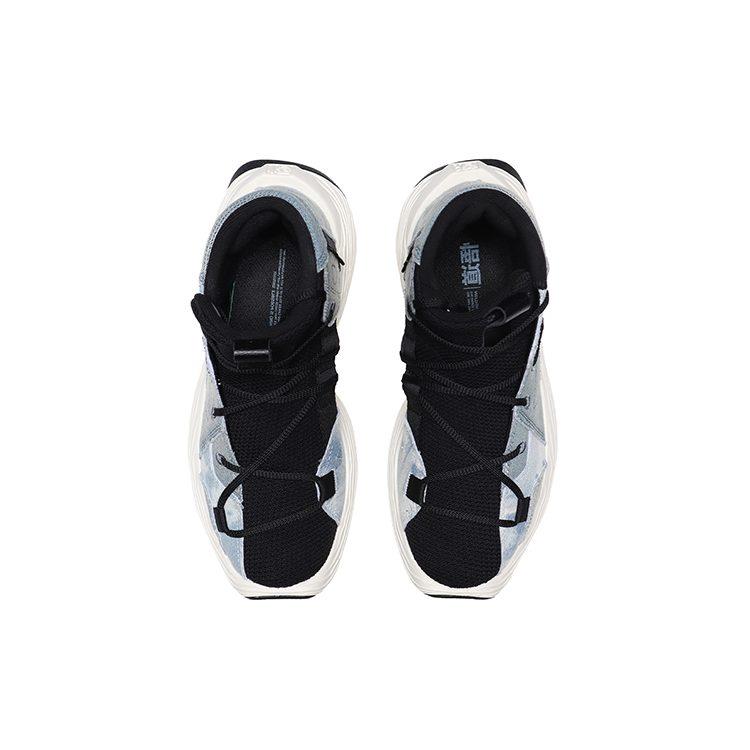 Li Ning Essence Enlightenment Kung Fu Winterized Low top Basketball Shoes Women's Black Blue AGBQ084-4