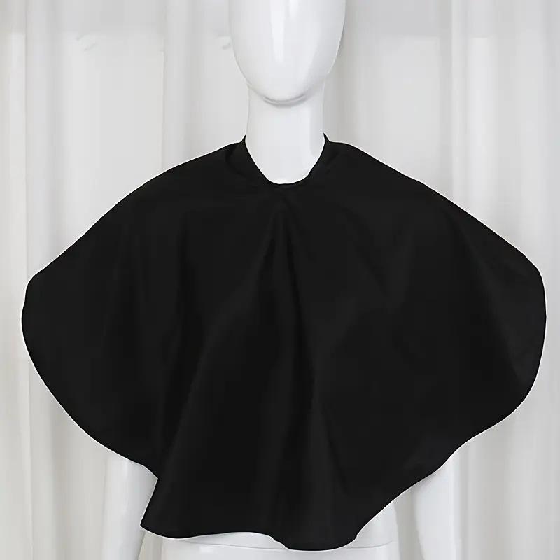 Black Short Square Waterproof Hairdressing Cape – Professional Salon Barber Hair Cutting Wrap & Dyeing Tool