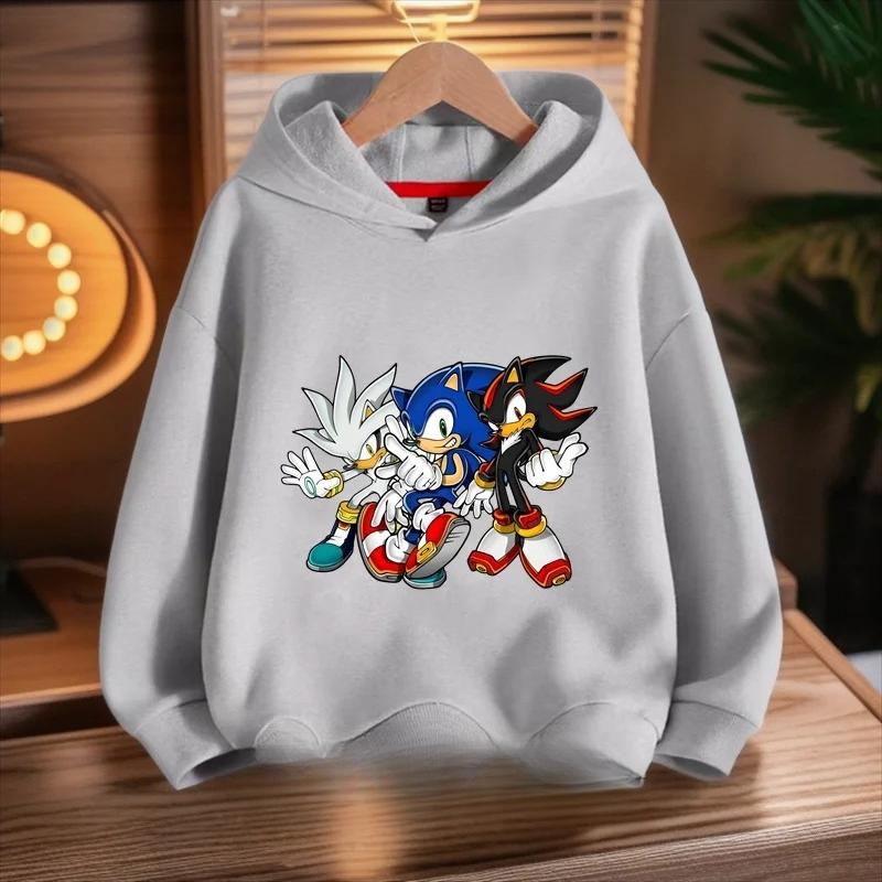 Cartoon Printed Kids Fashion Sweatshirts Casual Versatile Hoodies Sweatshirts Boys