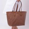 Michael Kors Vintage Logo Print Large Capacity Tote Bag Women Tote Bags Caramel-Brown 35H1T2JT3C-LUGGAGE