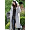 Neuer Damen-Cardigan mit Kapuze für Herbst und Winter, langärmliger Pullover, warm, große Größe, Pendler-Temperament, lange Damenbekleidung