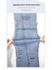 Women's High Waist Wide Leg Micro Flare Jeans - Slimming, Tall Leg-Lengthening, Split Hem, Spring/Autumn Korean Style