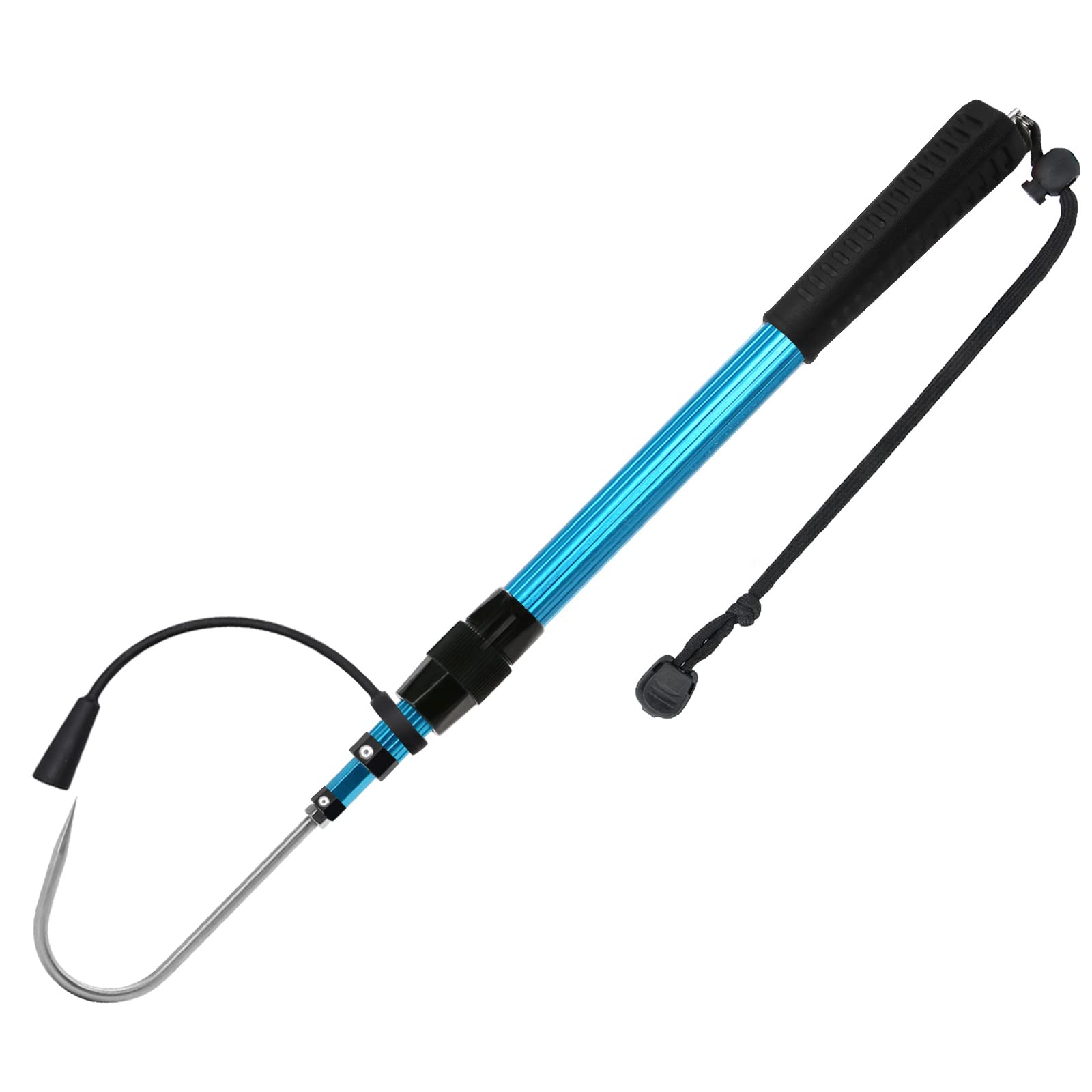 

SANLIKE Detachable Telescopic Fishing Gaff, Aluminum, High-Quality Series, Telescopic Fishing Tool, Gripper Fishing (SC-128-Blue)