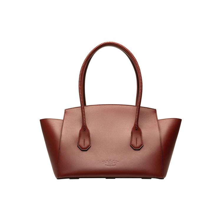 Bally Sandah Large Capacity Fashion Vintage Leather Handle Tote Shoulder Bag Women Bags Red 6239113