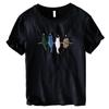 Summer Embroidered Cartoon Short-Sleeved T-Shirt for Men - T2606