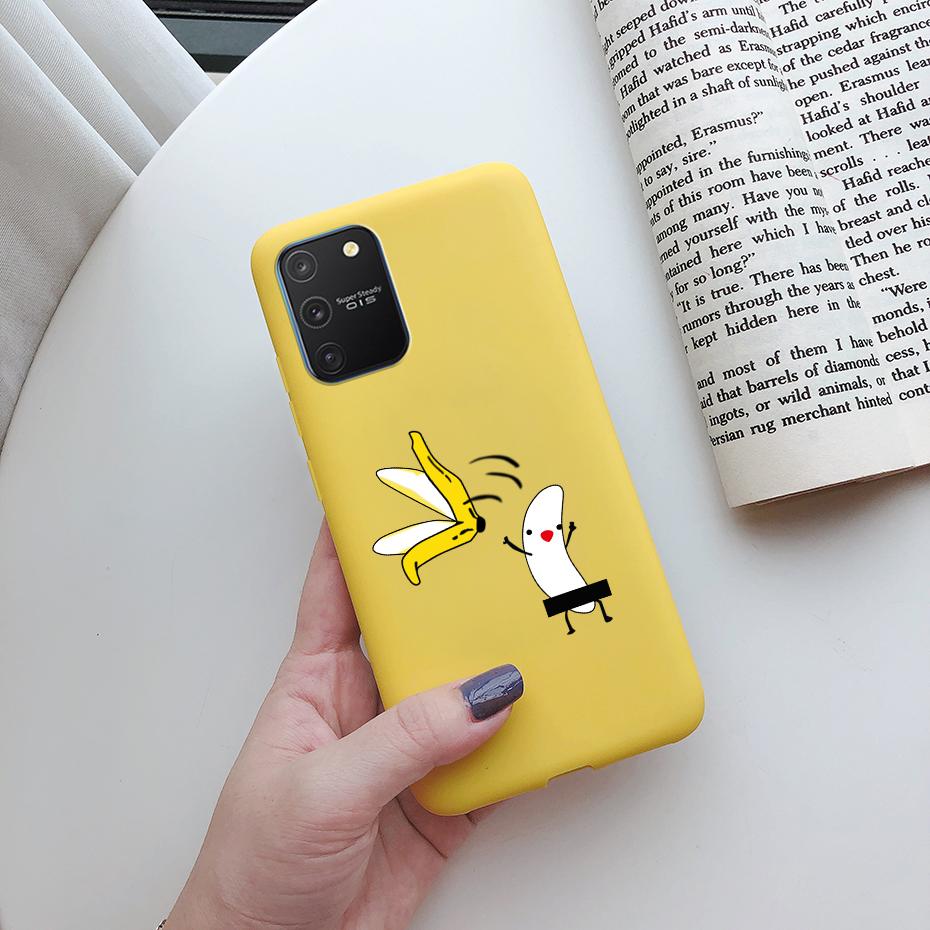 For Samsung Galaxy S10 Lite Case On Samsung Note 10 Lite S 10 Lite Cover Simple Solid Matte Soft Silicone Back Cover Phone Cases