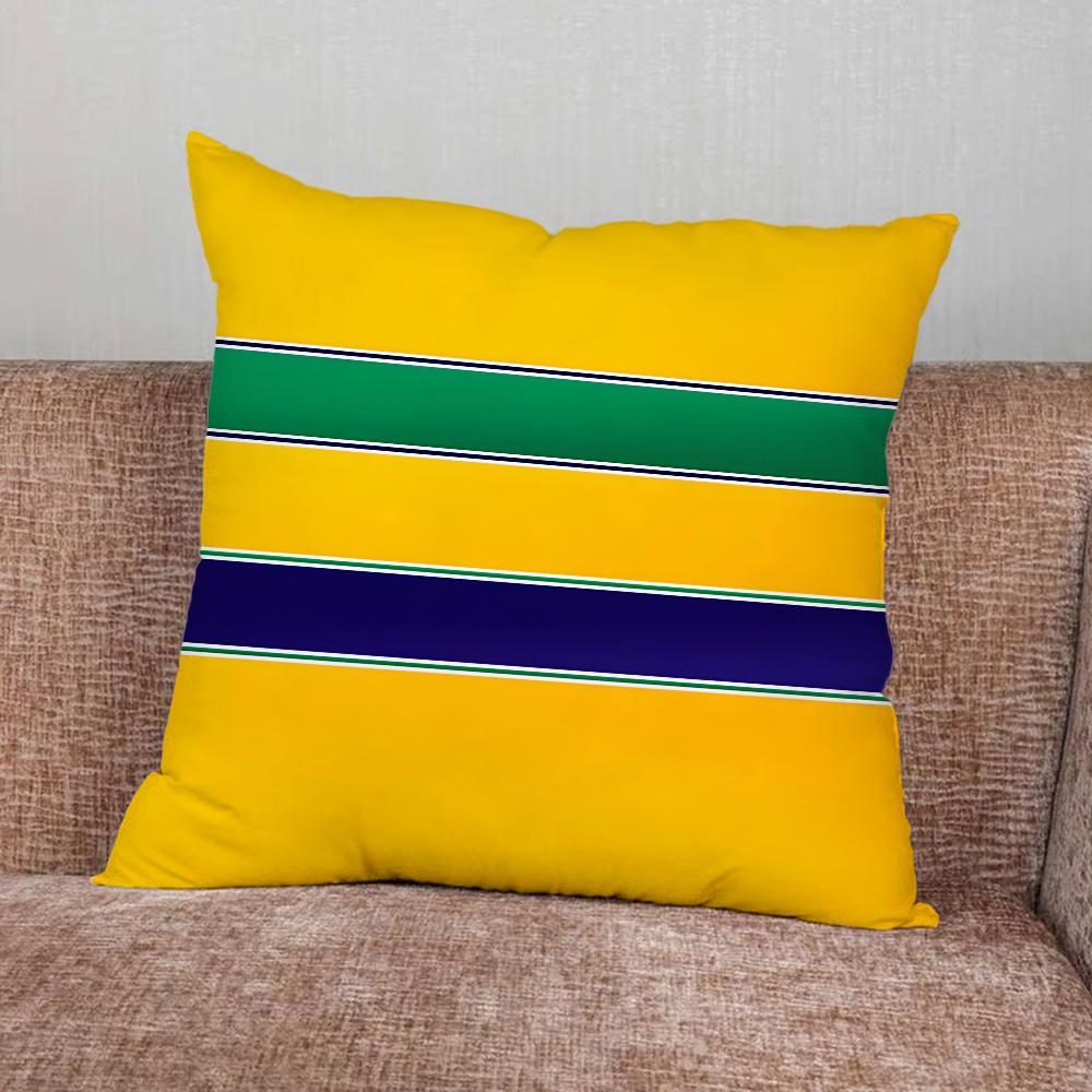 Federa Cuscino Ayrton S-Senna Pilota di Corse Per Casa Camera da Letto Auto Ufficio Decorazione Soggiorno Cuscino Divano Adatto
