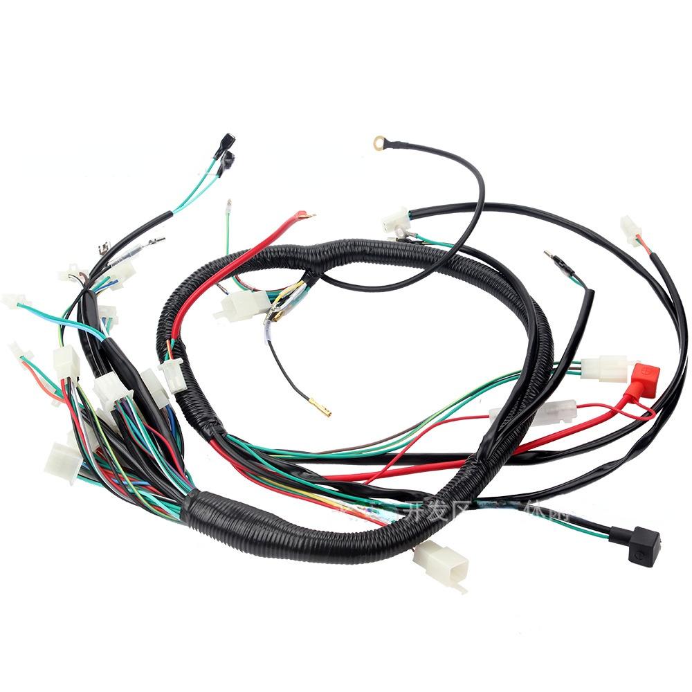 Motorrad Elektrostarter Kompletter Kabelbaum passt für 150ccm 200ccm 250ccm ATV Pit Quad Bike Buggy Go Kart Kabelbaum