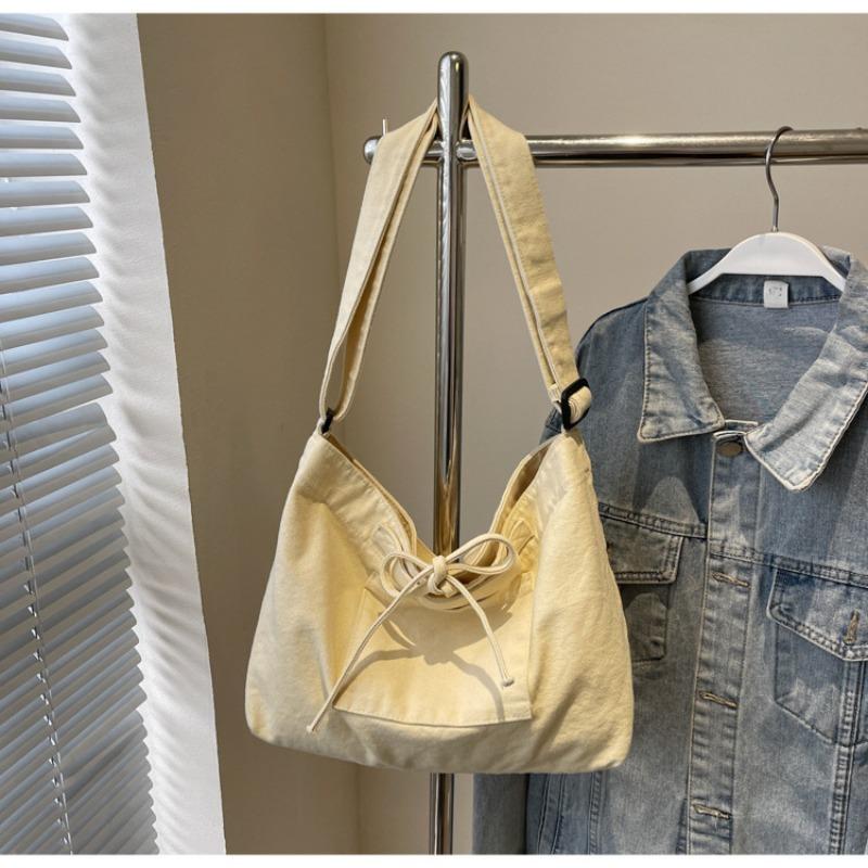 Canvas bag women's large-capacity new casual shoulder messenger bag versatile summer premium tote bag