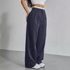 2025 Women's High-Waist Casual Loose Straight Trousers - Japanese & Korean Style for Spring/Summer