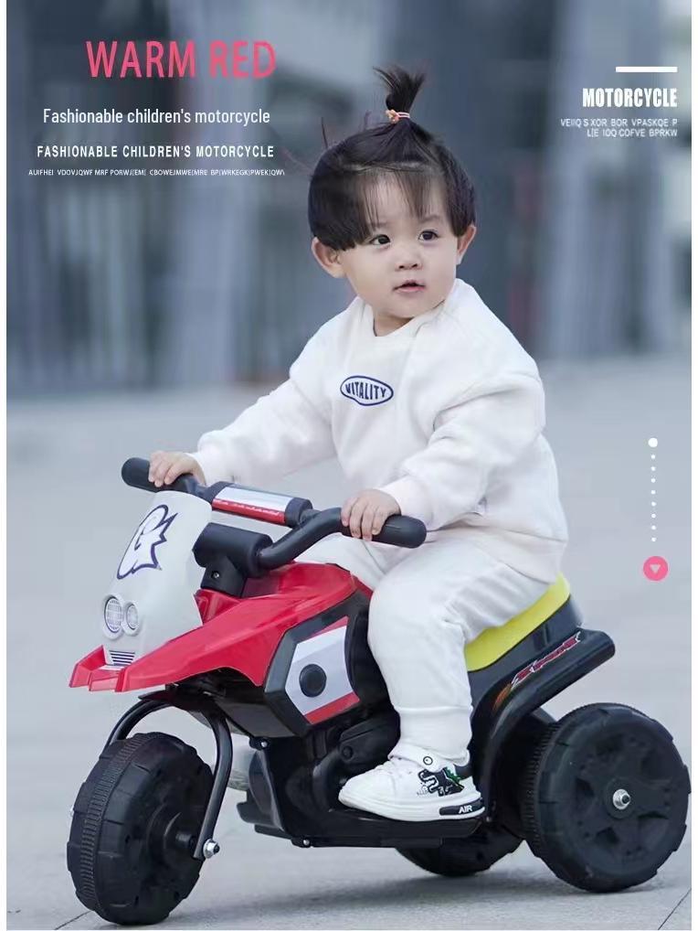 Kid's Electric Ride-On Tricycle: Self-Driving Toy Motorcycle for Toddlers.