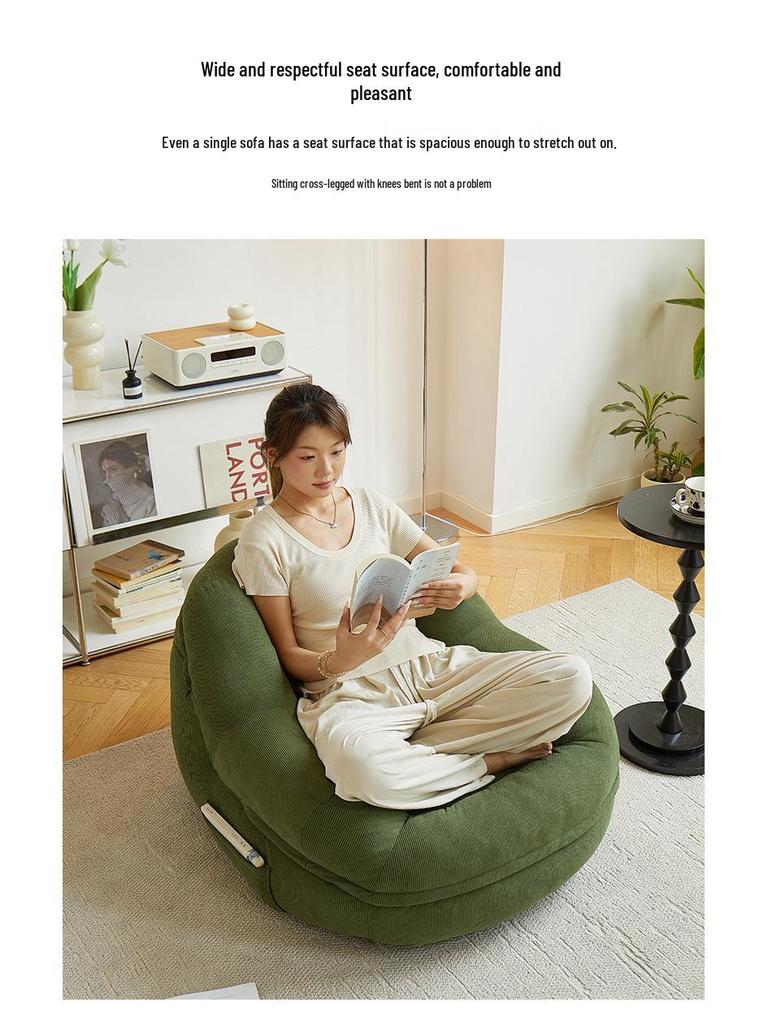 Compact Tatami Balcony Stool: Convertible Sleeper & Lounge Nest