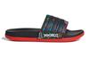Kids' LEGO X Adidas Adilette Comfort K Slippers Black Red FY8835