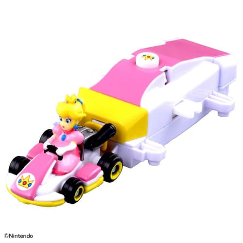 Takara Tomy Tomica Drift Tomica Mario Kart Drift Starter Set Peach & Standard Kart Mini Car Toy Ages 3+