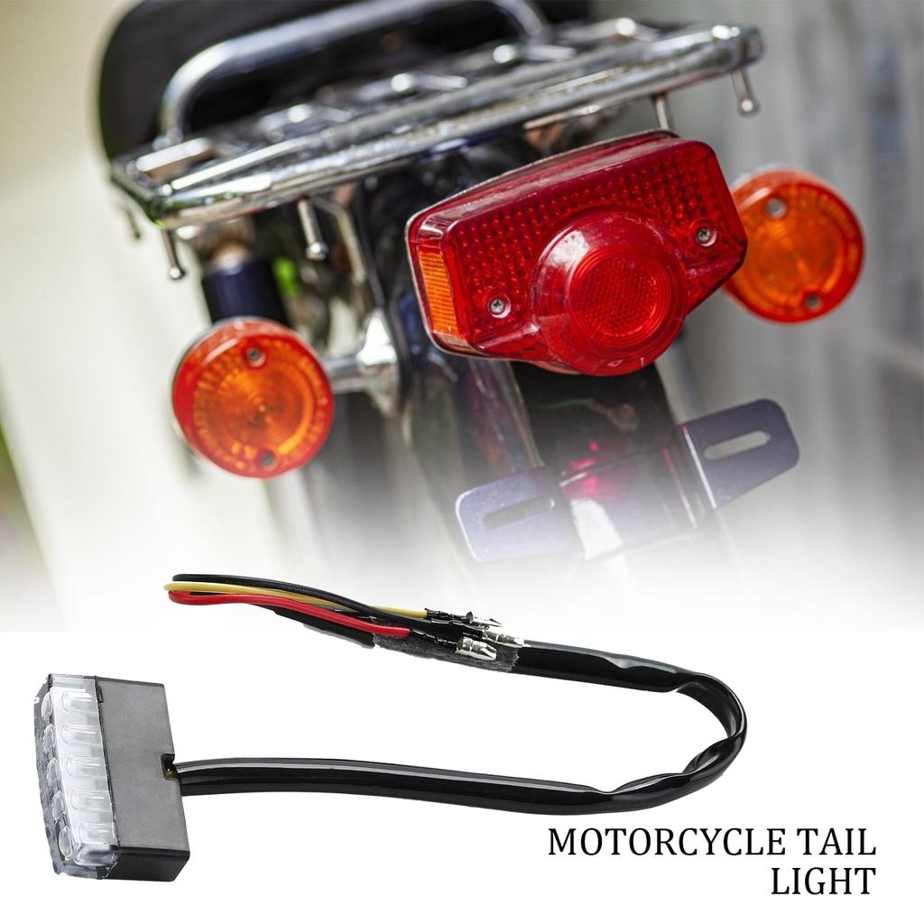 5W Motorcycle Scooter ATV Bike Red Rear Tail 12V Mini 5 LED Universal Low Consumption Stop Brake Light Lamp