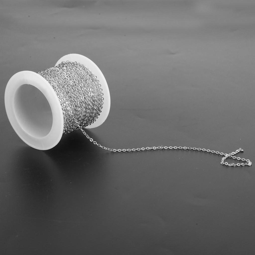 Jewelry Accessories 10meters O Flat Chain Spool Bulk for Bracelet Necklace Extender