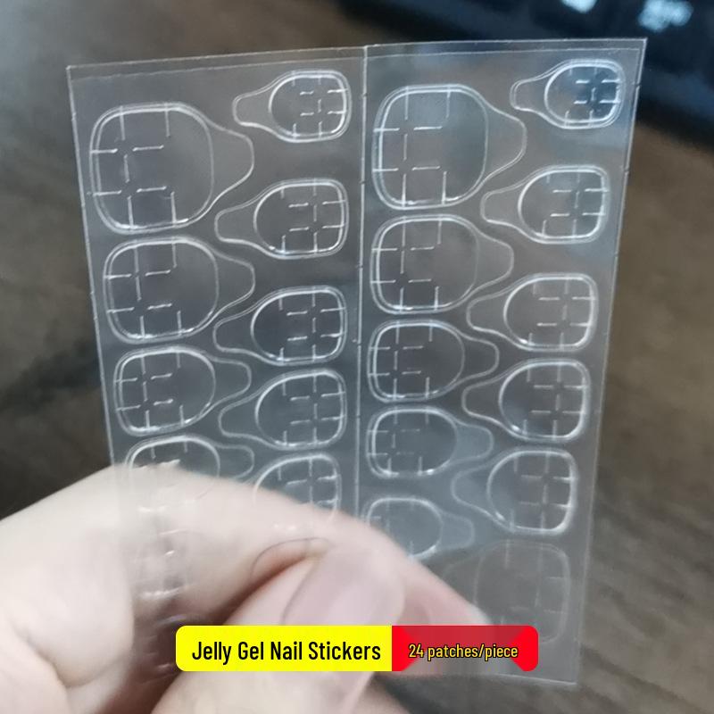 Clear Jelly Gel Double-Sided Nail Tape - High Adhesion, No Trace, Removable