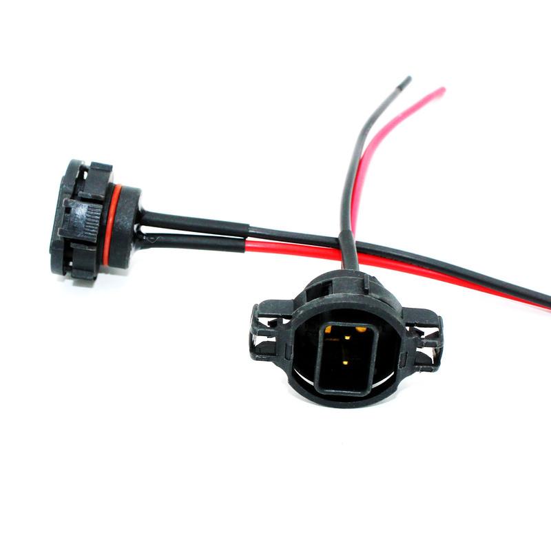 2pc Car 5202 H16 2504 PSX24W Female Male Socket Wire Relay Harness Cable Connector For LED 5202 H16 Led Fog Light Lamps