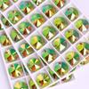 High Quality Rivoli 80+ Colors Rhinestones Crystal AB Sew-on Glass Gems Clothing Flatback Sewing Stones Women Bling Bling Shine
