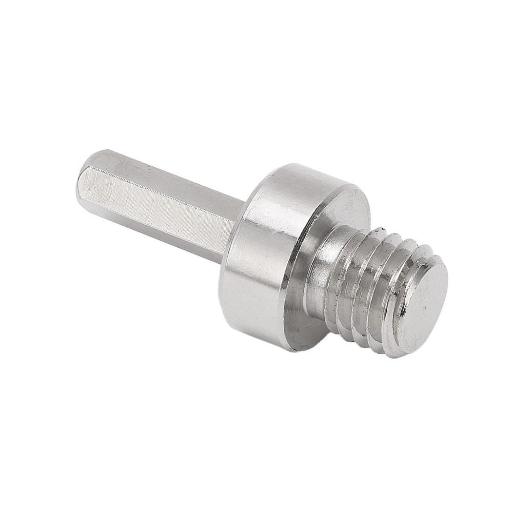 5/8-11in Thread Adapter for Core Bits M14 Thread Hex Shank Adapter  Threaded Diamond Hole Saw