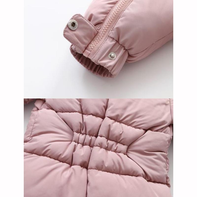 Zimní dětská kombinéza teplá kojenecká kombinéza včetně rukavic a návleků na nohy zateplená sada