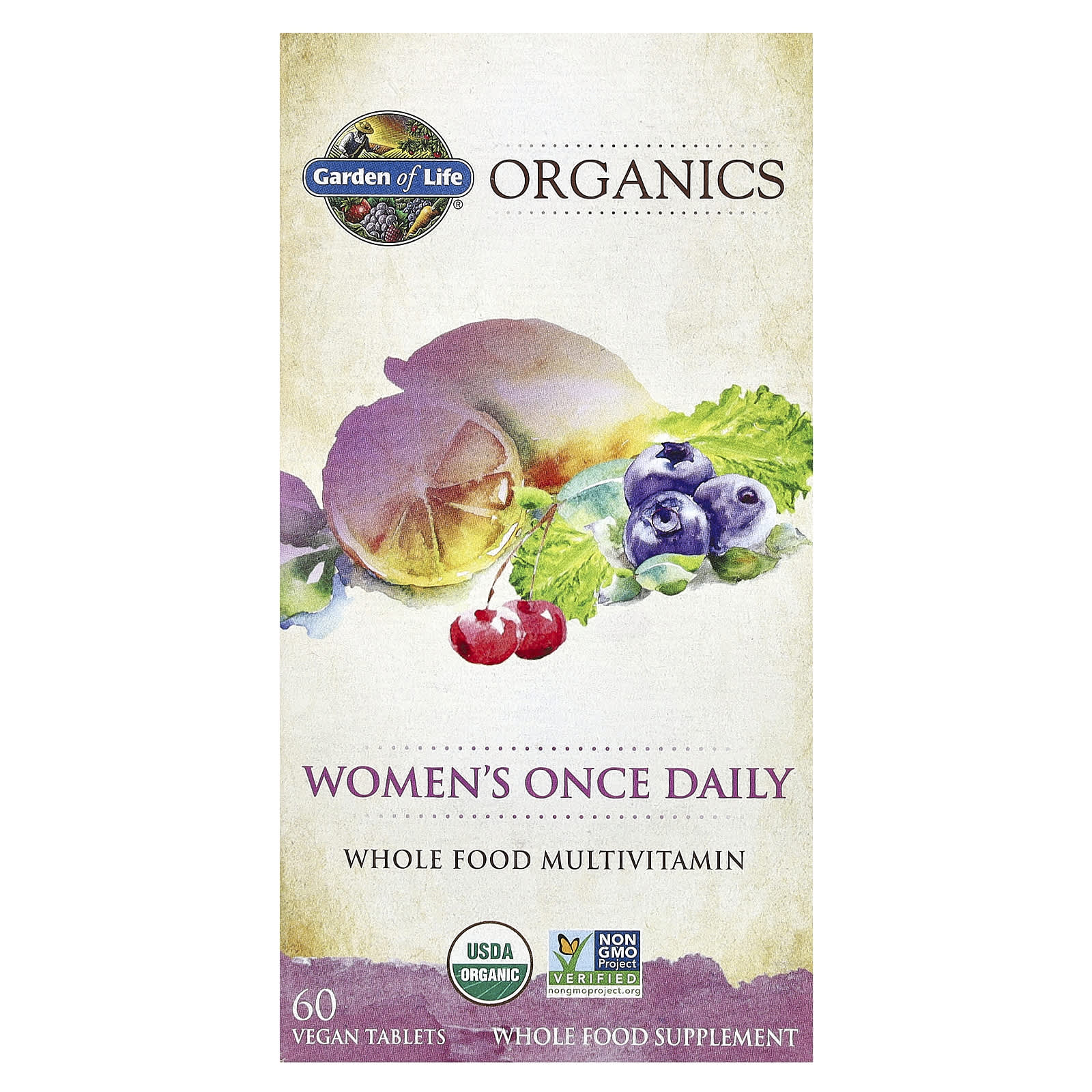 

Organics, Women s Once Daily, Vegan Tablets 60 Tablets